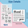 4Pcs 4 Styles PVC Stamp DIY-WH0487-0008-6