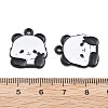 Panda Theme Alloy Enamel Pendants ENAM-F150-03-3