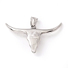 Tibetan Style 304 Stainless Steel Pendants STAS-P305-41AS-2