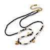 304 Stainless Steel Heart Pendant Necklaces NJEW-U026-17G-4