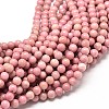 Natural Rhodonite Round Bead Strands X-G-P072-38-10mm-1
