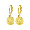 Summer Beach Octopus 304 Stainless Steel Huggie Hoop Dangle Earrings for Women WM0580-4-1