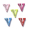 Spray Painted Zinc Alloy Slide Charms ALRI-WH0005-13V-1