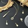 6Pcs 6 Styles Brass Micro Pave Cubic Zirconia Pendants KK-CJ0003-30-6