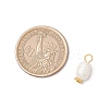 Natural Cultured Freshwater Pearl Rice Pendants PALLOY-JF03922-02-2