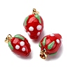 Handmade Lampwork Pendants LAMP-S069-05A-G-1