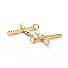 Brass Micro Pave Clear Cubic Zirconia Pendants LS-ZIRC-L100-102G-3
