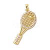 Brass Micro Pave Cubic ZircBrass Micro Pave Cubic Zirconia Pendants KK-S391-08G-02-1