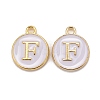 Golden Plated Alloy Charms X-ENAM-S118-01F-1