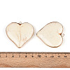 Synthetic Howlite Heart Pendants TURQ-T004-30B-3