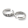 Rack Plating Brass Micro Pave Cubic Zirconia Cuff Open Rings for Women KK-Z038-07P-2