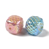 Metal Enlaced Acrylic Beads OACR-G035-11-2