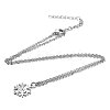 Tarnish Resistant 201 Stainless Steel Pendants Necklaces LS-NJEW-S063-TN194-1-2