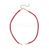 3Pcs 3 Colors 3MM Round Nylon Twisted Cord Necklace Making AJEW-JB01469-3