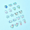 20Pcs 10 Styles Flower Transparent Epoxy Resin Decoden Cabochons RESI-FS0001-94-7