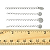 12Pcs 4 Styles 304 Stainless Steel Chain Extender FIND-FS0002-96B-5