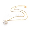 Dog Paw Prints Pendant Necklace & Dangle Earrings Jewelry Sets SJEW-JS01059-01-2