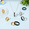 12Pcs 6 Size 201 Stainless Steel Grooved Finger Ring Settings RJEW-TA0001-05G-6