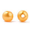 Spray Painted ABS Plastic Imitation Pearl Beads OACR-T015-05A-18-1