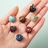 10Pcs 10 Style Natural & Synthetic Gemstone Pendants G-SZ0001-75-3