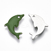 201 Stainless Steel Enamel Pendants X-STAS-N088-16-4