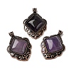 Natural Amethyst Pendants G-A297-03R-18-1