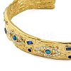 304 Stainless Steel Natural Turquoise Cuff Bracelets BJEW-U009-01G-03-3