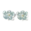AB Color Transparent Epoxy Resin & ABS Pearl Decoden Cabochons CRES-S367-18C-1
