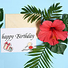 1 Set Birthday Cake PET Hollow Out Drawing Painting Stencils DIY-GL0004-111-2