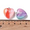 Gradient Color Translucent Resin Pendants RESI-P034-02P-3