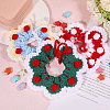 3Pcs 3 Colors Polyester and Cotton Dog Flower Pet Collar AJEW-GL0002-58-4