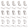DICOSMETIC 60Pcs 3 Style 304 Stainless Steel Clip-on Earring Findings FIND-DC0001-02-1