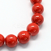 Natural Dyed Mashan Jade Gemstone Bead Strands X1-G-R272-8mm-01-3