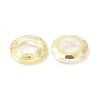 Electroplate Transparent Glass Linking Rings GLAA-F126-01A-2