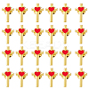 24Pcs Cross with Heart Alloy Enamel Lapel Pin Backs for Backpack Clothes JEWB-FG0001-59G-1