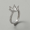 Adjustable Brass Ring Findings KK-WH0062-40P-1