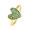 Brass Micro Pave Cubic Zirconia Cuff Rings for Women RJEW-Z113-01G-02-2