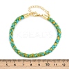 4MM Braided Nylon Cord Bracelets FIND-A057-01G-12-4