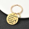 201 Stainless Steel & Brass Letter Keychain KEYC-YW00095-19-1