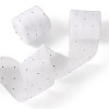 2Rolls Polyester Hot-fix Rhinestone Raw Edges Ribbon OCOR-TA0003-95H-2