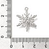 Rack Plating Brass Micro Pave Cubic Zirconia Pendants KK-M014-10B-P-3