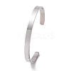 Tarnish Resistant 304 Stainless Steel Infinity Heart Open Cuff Bangle LS-BJEW-G653-03P-3