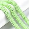 Flat Round Handmade Polymer Clay Beads CLAY-R067-10mm-24-5