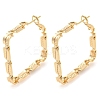 Brass Hoop Earrings EJEW-K264-03G-1