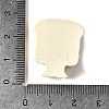 Light Khaki Cute Opaque Resin Cabochons RESI-L046-A02-3