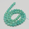 Round Natural Peru Amazonite Bead Strands G-L448-03-6mm-2