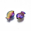 Rack Plating Rainbow Color Alloy Beads PALLOY-S180-331-2