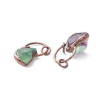 Natural Fluorite Pendants G-M383-26B-1
