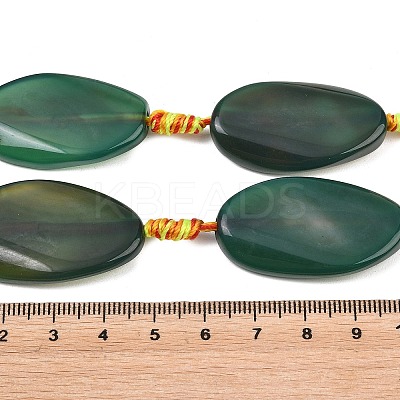 Natural Banded Agate Beads Strands G-F825-H01-01B-1