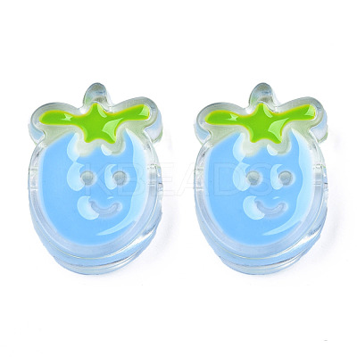 Transparent Acrylic Enamel Beads TACR-N012-004A-1